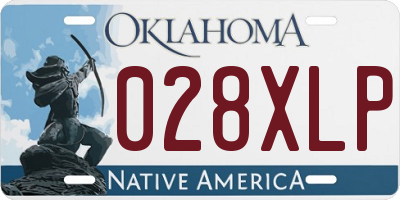 OK license plate 028XLP