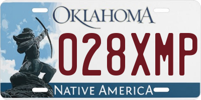 OK license plate 028XMP