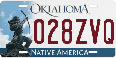 OK license plate 028ZVQ