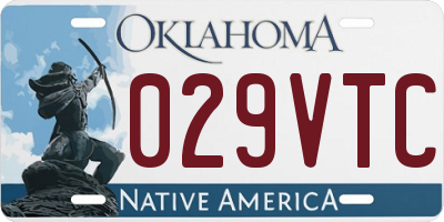 OK license plate 029VTC