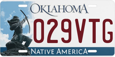 OK license plate 029VTG
