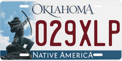 OK license plate 029XLP