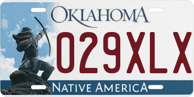 OK license plate 029XLX