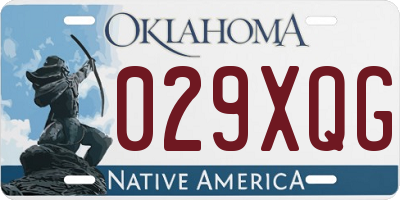 OK license plate 029XQG