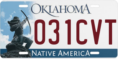 OK license plate 031CVT