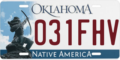 OK license plate 031FHV
