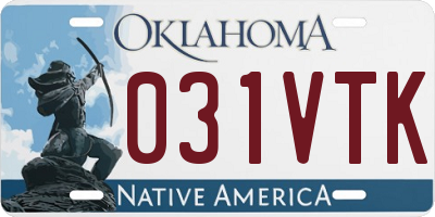 OK license plate 031VTK