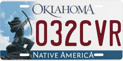 OK license plate 032CVR