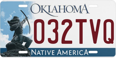 OK license plate 032TVQ