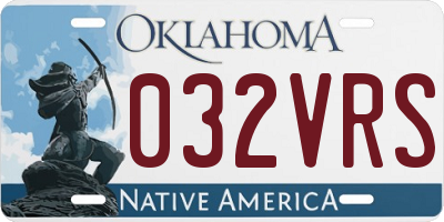 OK license plate 032VRS