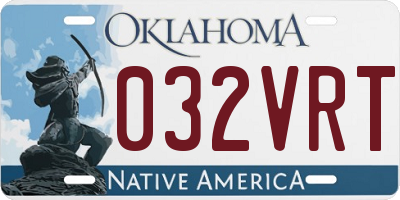 OK license plate 032VRT