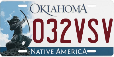 OK license plate 032VSV