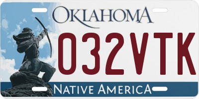 OK license plate 032VTK