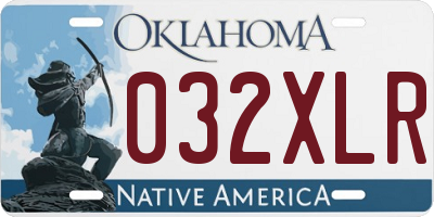 OK license plate 032XLR