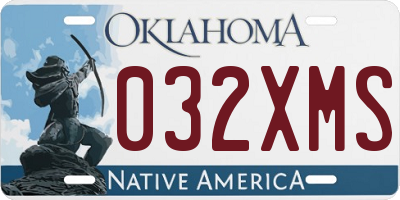 OK license plate 032XMS