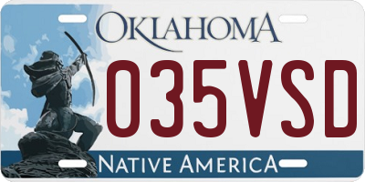 OK license plate 035VSD