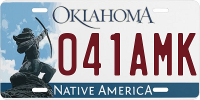 OK license plate 041AMK