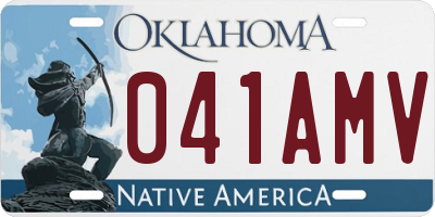 OK license plate 041AMV