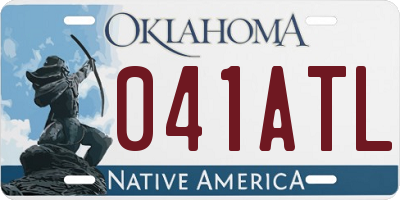 OK license plate 041ATL