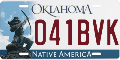 OK license plate 041BVK