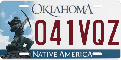 OK license plate 041VQZ