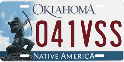 OK license plate 041VSS