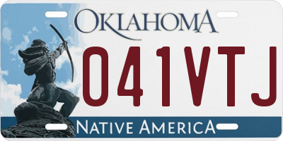 OK license plate 041VTJ