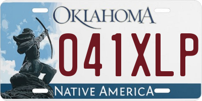 OK license plate 041XLP