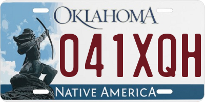 OK license plate 041XQH