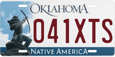 OK license plate 041XTS