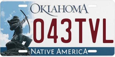 OK license plate 043TVL