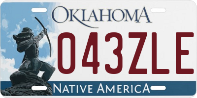 OK license plate 043ZLE