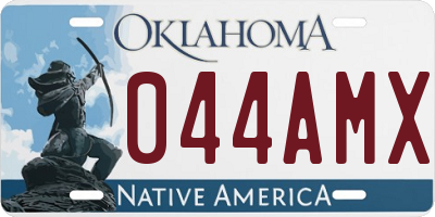OK license plate 044AMX