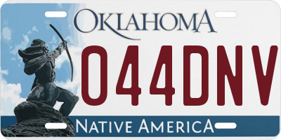 OK license plate 044DNV