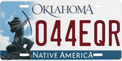 OK license plate 044EQR