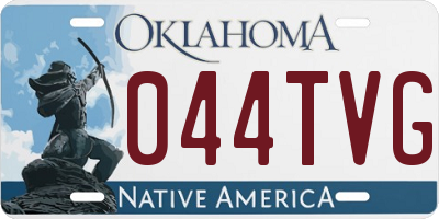 OK license plate 044TVG