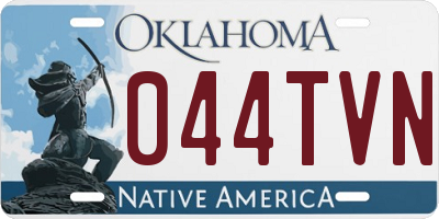 OK license plate 044TVN