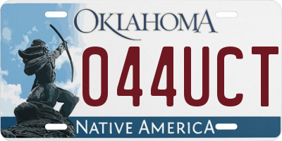 OK license plate 044UCT