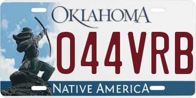 OK license plate 044VRB