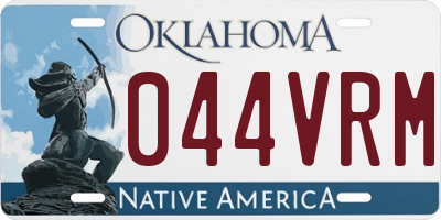 OK license plate 044VRM