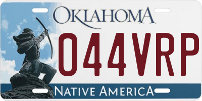OK license plate 044VRP