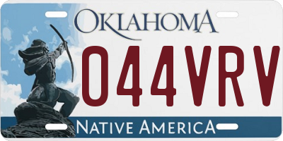OK license plate 044VRV