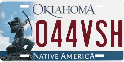 OK license plate 044VSH