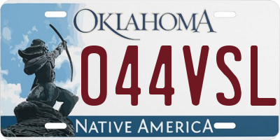 OK license plate 044VSL