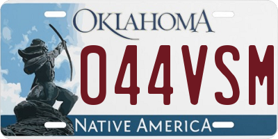 OK license plate 044VSM