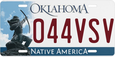 OK license plate 044VSV