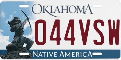 OK license plate 044VSW