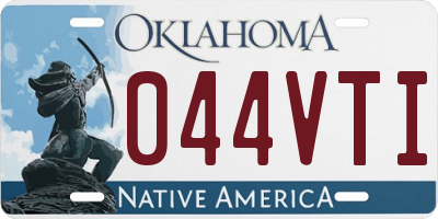 OK license plate 044VTI