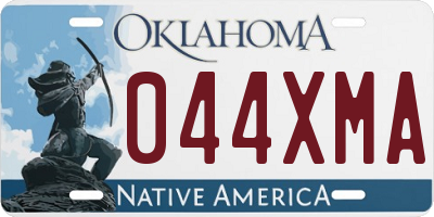 OK license plate 044XMA