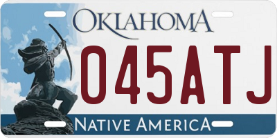 OK license plate 045ATJ